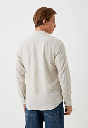 Erkek Gömlek Uzun Kol Camel Slim Fit Hakim Yaka NCS JEANS 7114