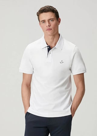 Beymen Club club comfort fit yaka altı baskılı polo t-shirt
