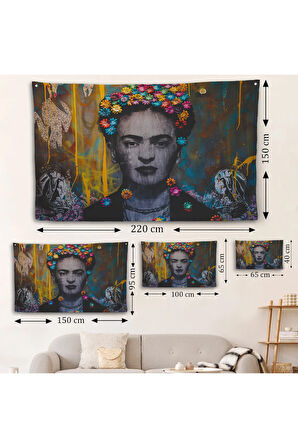 Frida Kahlo Duvar Örtüsü-7115