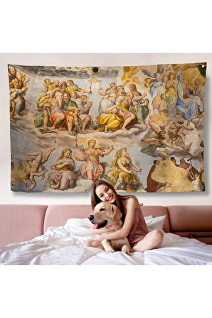 Giotto - Çan Kulesinin Tavan Resmi Duvar Örtüsü-7116