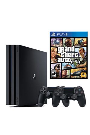 Playstation 4 Pro 1 TB + 2. PS4 Kol + PS4 GTA 5