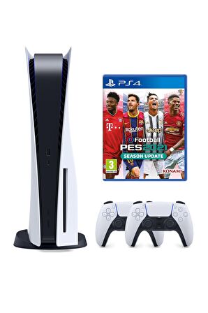 Playstation 5 Disk li + 2. PS5 DualSense Kol + Pes 2021 (ithalatçı Garantili)
