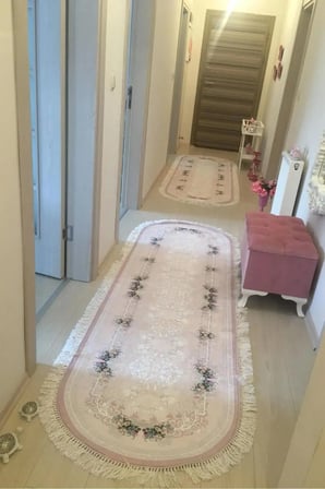 Yolluk Halı – Kaymaz Tabanlı, Yıkanabilir, Yumuşak Dokulu, Şık ve Dayanıklı Tasarım (oval l
