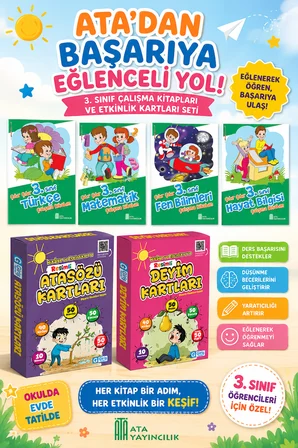 3.Sınıflar İçin Çıtır Çıtır Çalışma Kitabım Seti + Atasözleri ve Deyim Kartları