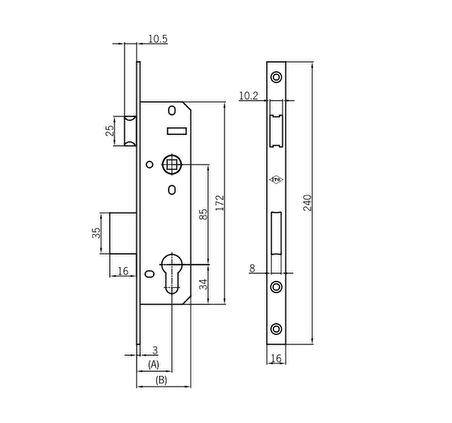 İto Pvc Silindirli Kilit 131/35