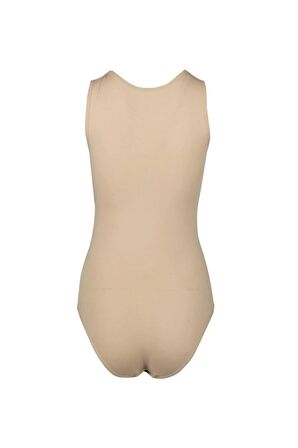 Kadın Ten Geniş Askılı Çıtçıtlı Body