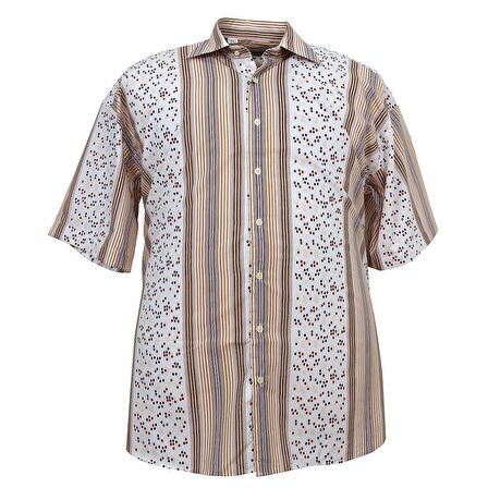 Erkek Büyük Beden Battal Boy Kısa Kollu Gömlek