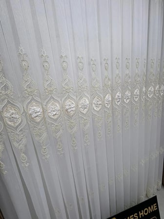 NİVEMESHOME CANSEL GOLD  1/3 PİLELİ TÜL PERDE