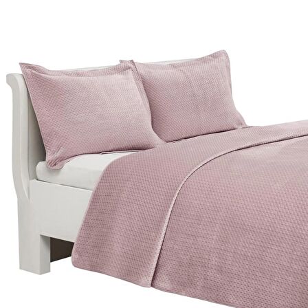 Linens Glace Tek Kişilik Yatak Örtüsü Pembe