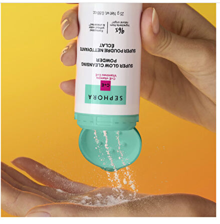SEPHORA COLLECTION Super Glow Cleansing Powder - Vitamin C+E Yüz Temizleme Tozu