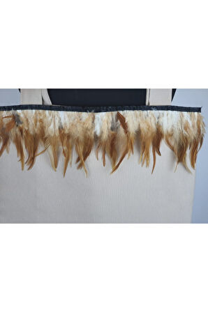 Kuş tüylü günlük bez çanta