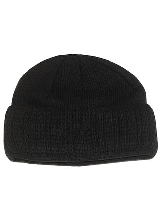 Siyah Kışlık Katlamalı Kalın Yünlü Triko Örgü Basic Sibirya Bere Thick Siberian Beret