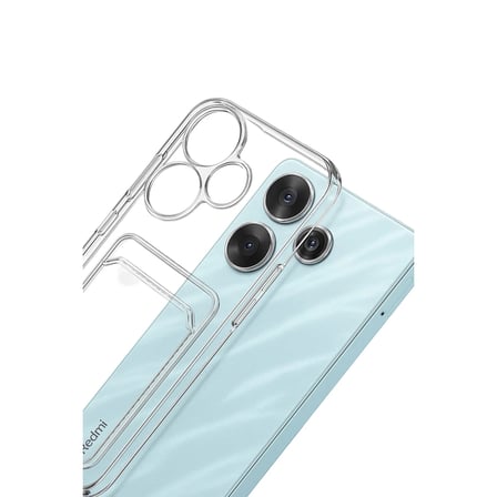 Xiaomi Redmi 13 4G Kılıf Kart Şeffaf Silikon - Şeffaf