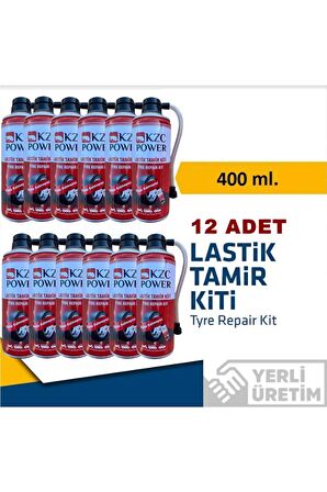 Araç Lastik Tamir Bakım Spreyi 400 Ml Power - 12 Adet Gönderim