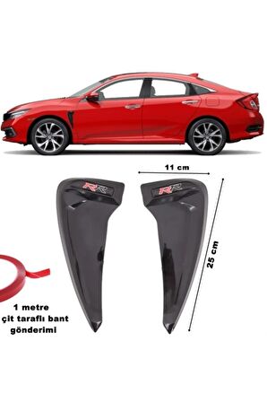 Rr Çamurluk Ventil Piano Black Esnek Ürün Üniversal 2 Adet