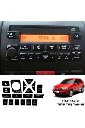 Fiat Palio Teyp Tuş Takımı Piano Black Tüm Kasalar