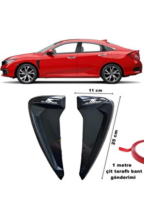 Ac Snitzer Çamurluk Ventil Piano Black Esnek Ürün Üniversal 2 Adet