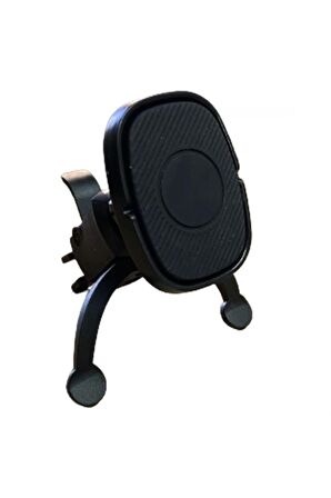 Lüx Telefon Tutucu Araç Içi Havalandırma Sıkıştırma Montajlı Mıknatıslı 1. Kalite - caraks