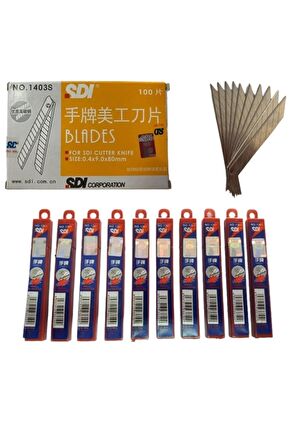 Sdi Maket Bıçağı Yedeği 100 Adet Profesyonel Ürün 1.kalite Uyumlu