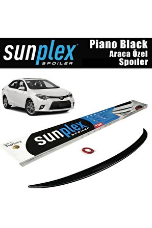 Toyota Corolla Bagaj Üstü Spoiler 2013-2018 Piano Black Uyumlu