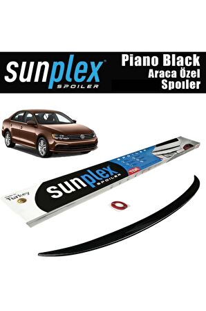Vw Jetta Bagaj Üstü Spoiler 2011-2018 Arası Piano Black Uyumlu