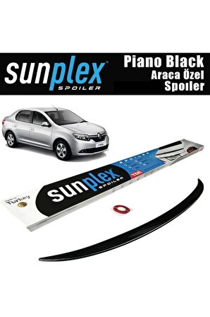 Renault Symbol Bagaj Üstü Spoiler 2013 Sonrası Pianoblack Uyumlu
