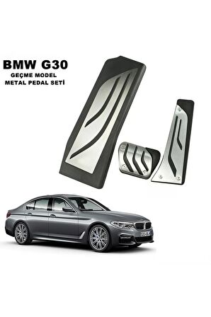 Bmw G30 Uyumlu Pedal Seti Takımı Geçmeli Otomotik 3 Parça