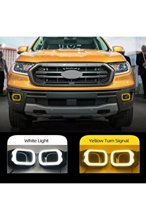 Ranger T8 Ön Tampon Sis Çerçevesi Sarı-beyaz Led 2018 Sonrası