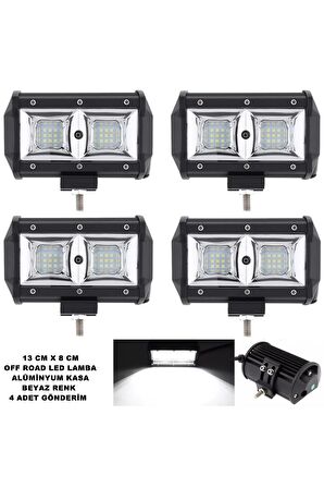 Off Road Power Led Lamba Beyaz Sabit Power Led 8 x 13 cm 4 Adet