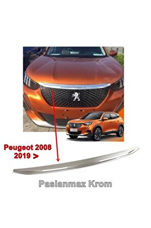 Peugeot 2008 Ön Kaput Çıtası 2019 Sonrası 1 Parça P Çelik