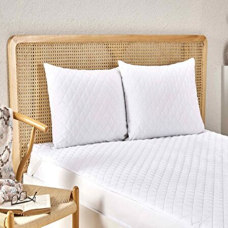 Taç Eco Care Sıvı Geçirmez 50x70 Yastık Alez Beyaz