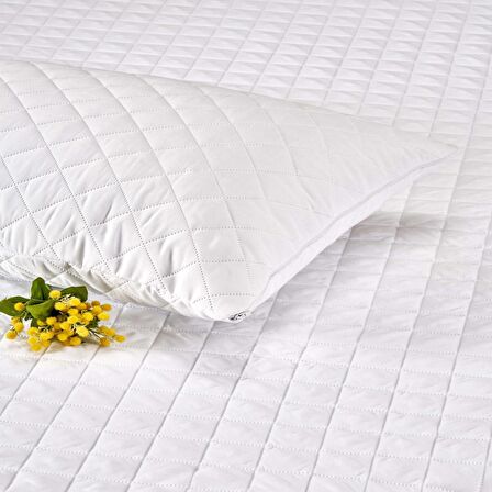 Taç Eco Care Sıvı Geçirmez 50x70 Yastık Alez Beyaz