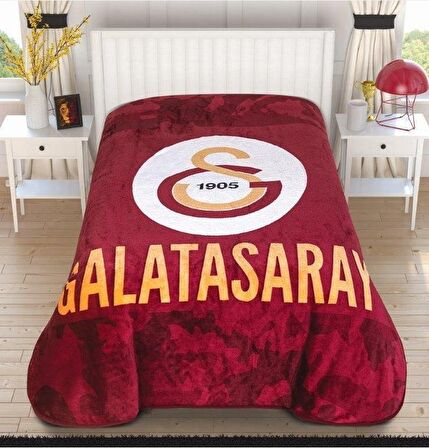 Taç Galatasaray Fanatik Lisanslı Yeni Sezon Tek Kişilik Battaniye