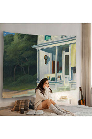 Edward Hopper - Sabah Yedi'de Duvar Örtüsü - Seven A.M-7130