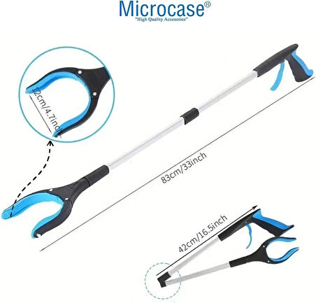 Microcase Çöp Şişe Atık Toplama Eşya Alma Aparatı - SİYAH AL5045