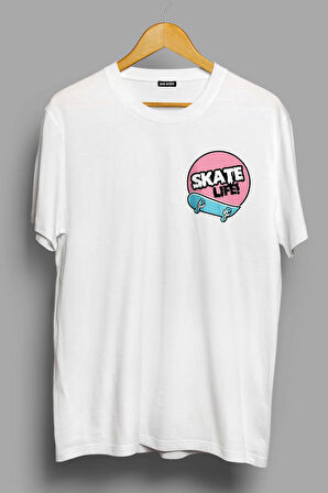 Skate Life - Üniseks Oversize Dijital Baskılı T-shirt