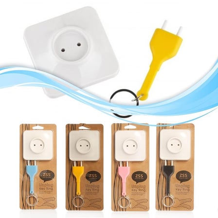 Roichil® Yapışkanlı Priz Görünümlü Kapı Duvar Tipi Anahtarlık Askılık