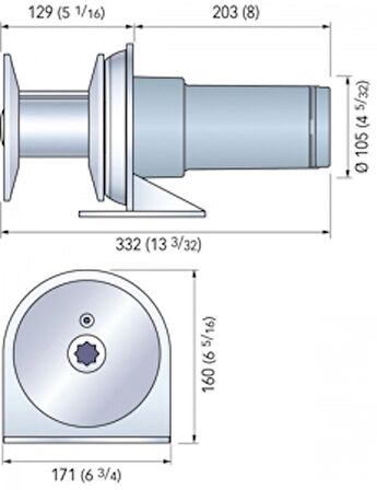 HERON G Genel amaçlı vinç 500W 12V Maks Çekme 620 kg