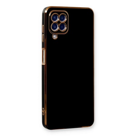 Samsung Galaxy A22 Kılıf Volet Silikon - Siyah