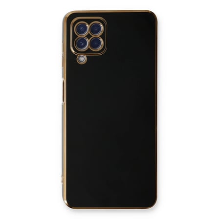 Samsung Galaxy A22 Kılıf Volet Silikon - Siyah