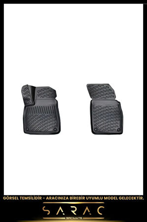 Volkswagen Caddy Panelvan 2006 Model Araca Özel 3d Havuzlu Paspas (2 PARÇA)