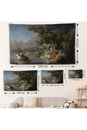 Rembrandt - Avrupalının Kaşırılışı Duvar Örtüsü - The Abduction of Europa-7138