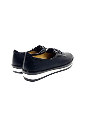 Ortopedik Hava Alan Yumuşak Tabanlı Günlük Anne Babet SİYAH - BEYAZ