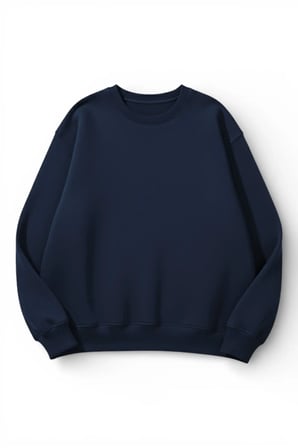 Unisex Yumuşak Dokulu Odak Baskılı Tasarım Oversize 3 İplik Bisiklet Yaka Sweatshirt
