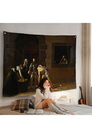 Vaftizci Yahya'nın Kesilmesi Duvar Örtüsü-Caravaggio-The Beheading Of St John The Baptist-7139