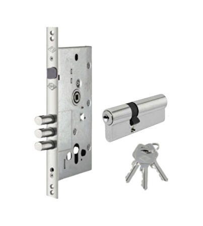 İto Çelik Kapı Alt Kilit 2003k - 754/68k 3 Anahtar