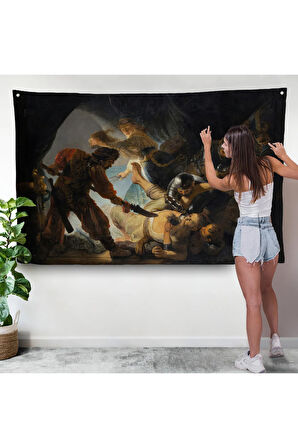 Rembrandt - Samson'un Körleştirilmesi Duvar Örtüsü - The Blinding of Samson-7141
