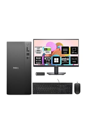 Tower Essential QVT1260 Core i5 14500 RTX 5050 8GB 16GB RAM 2TB SSD 27" FHD Win11 Pro BTO005BQVT1260P1183 Masaüstü Bilgisayar + PER4 USB Bellek