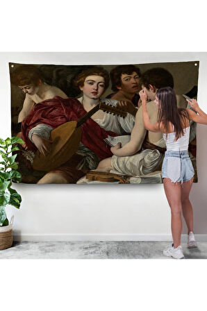 Caravaggio - Müzisyenler Duvar Örtüsü - The Musicians-7144