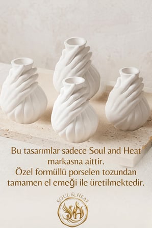 Dekoratif Vazo, Heykel Vazo , Çiçek Saksı, İlginç Tasarım, Farklı Hediyelik, Ev Hediyesi ,Suya Dayanıklı, Biblo , Arkadaşa Hediye